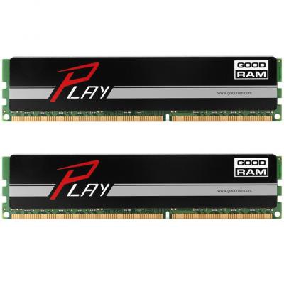 Модуль памяти для компьютера DDR4 16GB (2x8GB) 3000 MHz PLAY Black GOODRAM (GY3000D464L15S/16GDC)