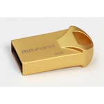 USB флеш накопитель Mibrand 4GB Hawk Gold USB 2.0 (MI2.0/HA4M1G)