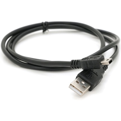 Дата кабель USB 2.0 AM to Mini 5P 0.8m black Voltronic (YT-C/AM-1MnB/5728)