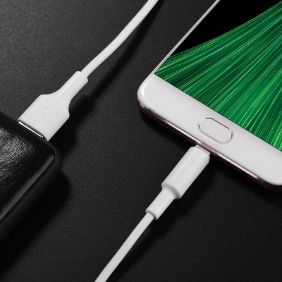 Дата кабель USB 2.0 AM to Micro 5P 1.0m 2A PVC X25 white HOCO (6957531080138)