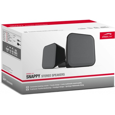 Акустическая система Speedlink SNAPPY Stereo Speakers, black-grey (SL-810002-BKGY)