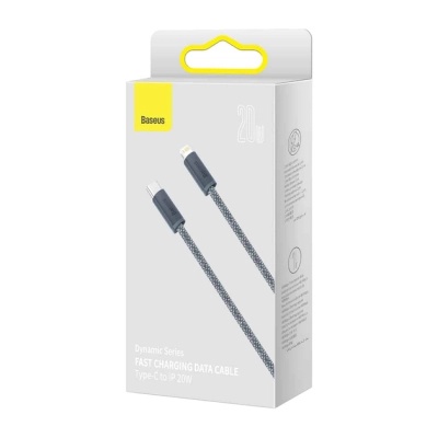 Дата кабель USB-C to Lightning 1.0m Dynamic Fast Charging 20W slate gray Baseus (CALD000016)