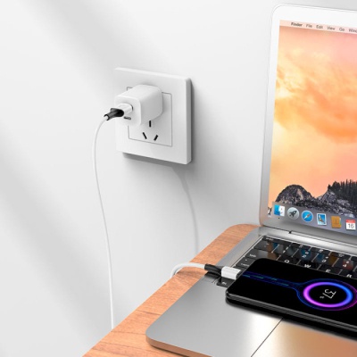 Дата кабель USB 2.0 AM to Micro 5P 1.0m 2.4A silicone BX79 white BOROFONE (6974443384772)