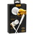 Наушники HF RM-575 White/Gold (mic + button call answering) Remax (42292)