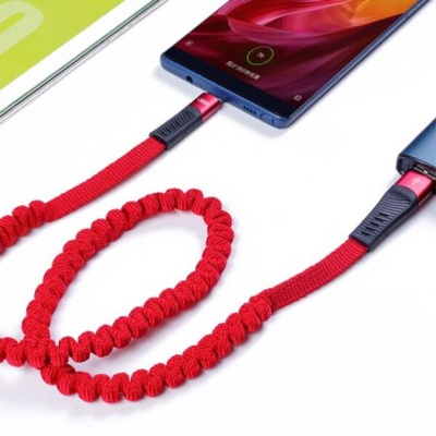Дата кабель USB 2.0 AM to Micro 5P 1.2m 2.1A spring red XO (NB127-M-RD)
