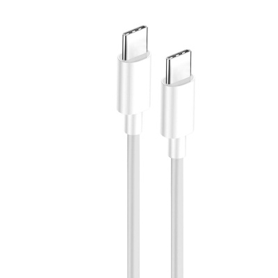 Дата кабель USB-C to USB-C 1.0m 3A 60W white ColorWay (CW-CBPDCC055-WT)