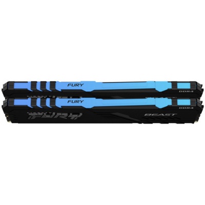 Модуль памяти для компьютера DDR4 32GB (2x16GB) 2666 MHz FURY Beast RGB Kingston (KF426C16BBAK2/32)