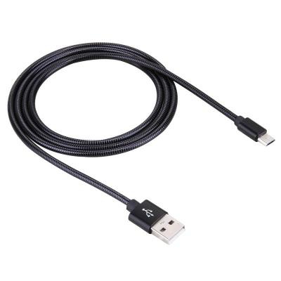 Дата кабель USB 2.0 AM to Micro 5P 1m metal back Vinga (VRC071BKA)