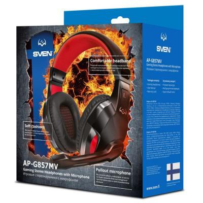 Наушники Sven AP-G857MV Black-Red