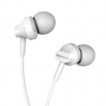 Наушники HF RM-501 White (mic + button call answering) Remax (37155)