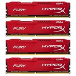 Модуль памяти для компьютера DDR4 32GB (4x8GB) 2400 MHz HyperX FURY Red Kingston (HX424C15FR2K4/32)