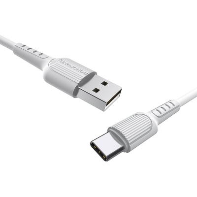 Дата кабель USB 2.0 AM to Type-C 1.0m BX16 Easy 2A White BOROFONE (BX16CW)