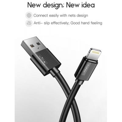 Дата кабель USB 2.0 AM to Lightning 0.3m Nets T-L801 White T-PHOX (T-L801(0.3) White)