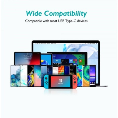 Дата кабель USB-C to USB-C 1.0m USB 2.0 Choetech (CC0002-WH)