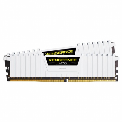 Модуль пам'яті для комп'ютера DDR4 16GB (2x8GB) 3000 MHz LPX White Corsair (CMK16GX4M2B3000C15W)