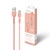 Дата кабель USB 2.0 AM to Type-C 1.2m AL-CBCOLOR-T1BK Peach ACCLAB (1283126518263)
