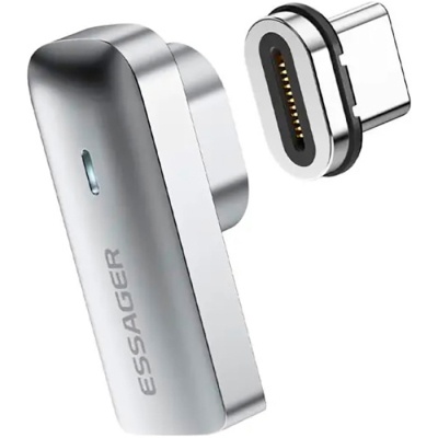 Перехідник USB-C magnetic 20Gbps 4K 90° corner Essager (EZJCX-RJ0G)