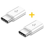 Перехідник MicroUSB to Type-C AC-014 2 pcs XoKo (XK-AC014-WHT2)