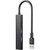 Концентратор XO USB 3.0 4-in-1 порти XO HUB014A.black (HUB014A.black)