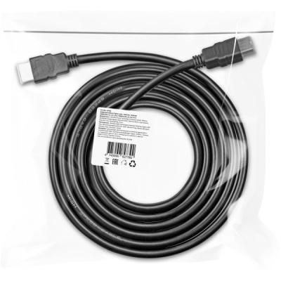 Кабель мультимедійний HDMI M to HDMI M 2.0m V1.4 black Defender (87336)