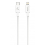 Дата кабель USB-C to Lightning 1.0m White T-Phox (T-CL834)