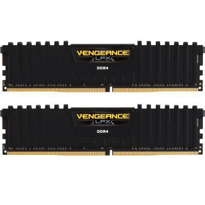 Модуль памяти для компьютера DDR4 16GB (2x8GB) 2666 MHz Vengeance LPX Black CORSAIR (CMK16GX4M2A2666C16)