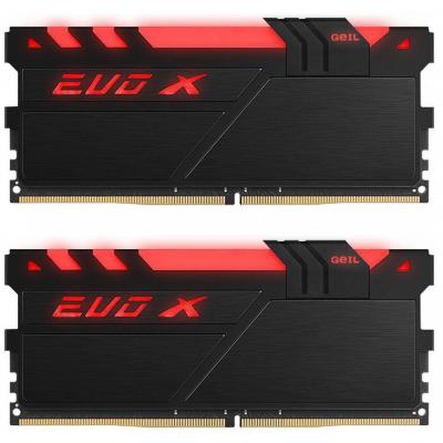 Модуль памяти для компьютера DDR4 16GB (2x8GB) 3000 MHz EVO X RGB GEIL (GEXB416GB3000C16ADC)