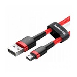 Дата кабель USB 2.0 AM to Micro 5P 1.0m Cafule 2.4A red+red Baseus (CAMKLF-B09)