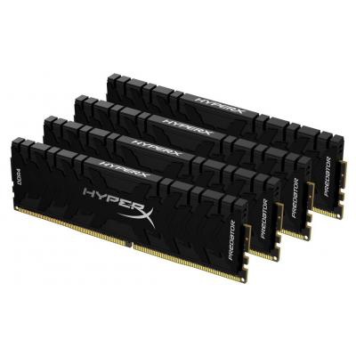 Модуль памяти для компьютера DDR4 128GB (4x32GB) 3200 MHz HyperX Predator Black Kingston Fury (ex.HyperX) (HX432C16PB3K4/128)