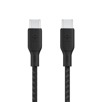 Дата кабель USB-C to USB-C 2.0m 100W black Belkin (CAB014BT2MBK)