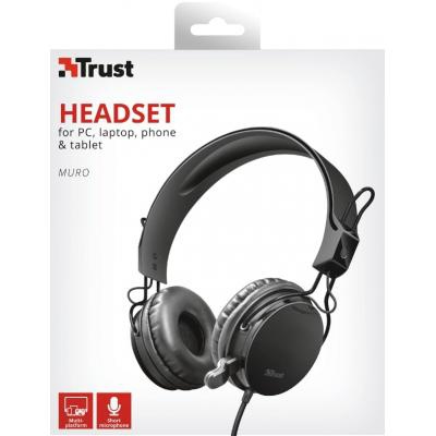 Наушники Trust Muro All-round 3.5mm BLACK (23107)