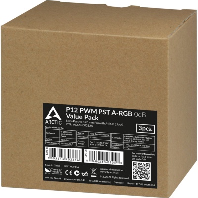 Кулер до корпусу Arctic P12 PWM PST A-RGB (ACFAN00232A)