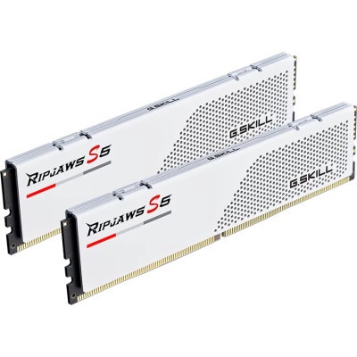Модуль пам'яті для комп'ютера DDR5 32GB (2x16GB) 5200 MHz Ripjaws S5 Matte White G.Skill (F5-5200J4040A16GX2-RS5W)