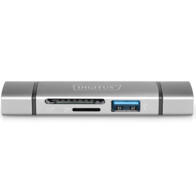 Зчитувач флеш-карт Digitus USB-C/USB 3.0 SD/MicroSD (DA-70886)