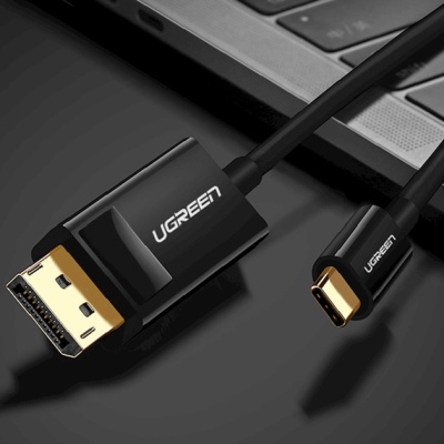 Кабель мультимедійний USB-C to DisplayPort M 1.5m 4K30Hz black Ugreen (50994)