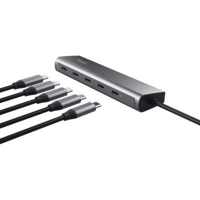 Концентратор Trust Halyx 5-Port USB-C Hub (25136)