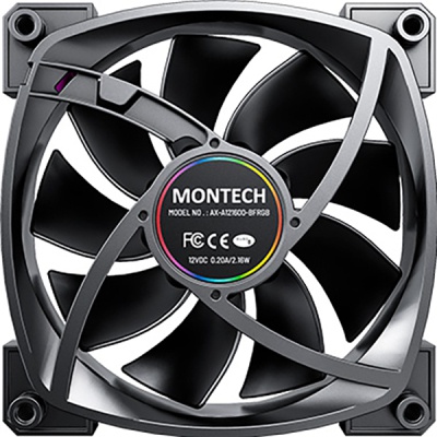 Кулер до корпусу MONTECH AX120 PWM BLACK
