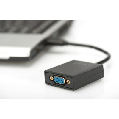 Перехідник USB 3.0 AM to VGA F 0.15m Full HD Digitus (DA-70840)