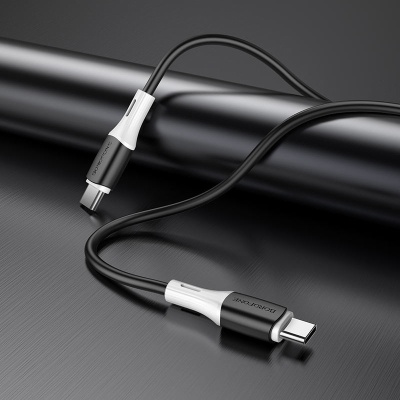 Дата кабель USB-C to USB-C 1.0m BX79 3A Black BOROFONE (BX79CCB)