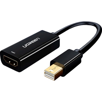 Перехідник Mini DisplayPort M to HDMI F 1080p MD112 black UGREEN (10461)