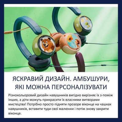 Навушники Philips TAK2000CT/00 USB-C/3,5 мм Blue/Green (TAK2000CT/00)