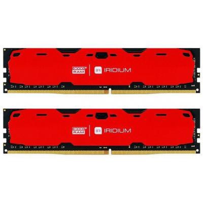 Модуль памяти для компьютера DDR4 8GB (2x4GB) 2400 MHz Iridium Red GOODRAM (IR-R2400D464L15S/8GDC)