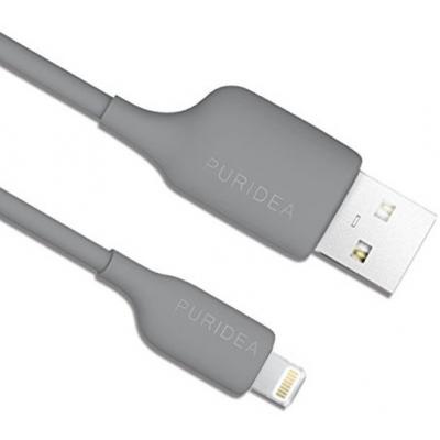 Дата кабель USB 2.0 AM to Lightning 1.2m Grey PURIDEA (L02-Grey)