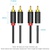 Кабель мультимедійний 2xRCA M to 2xRCA M 1.5m black Vention (BCMBG)