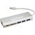 Концентратор Intracom USB3.1 Type-C to HDMI/USB 3.0x2/RJ45/SD/PD 60W Hub 7-in-1 Manhattan (152075)