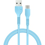 Дата кабель USB 2.0 AM to Micro 5P 1.2m AL-CBCOLOR-M1BL Blue ACCLAB (1283126518133)