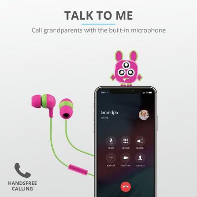 Наушники Trust Buddi Kids Mic Pink (23420)