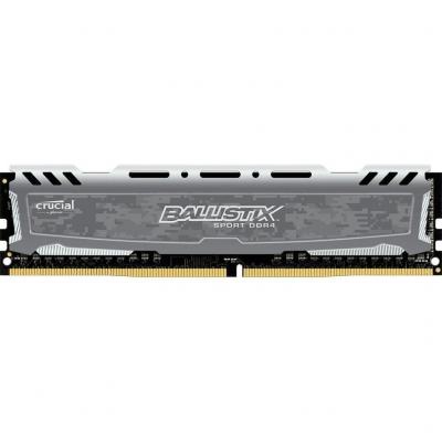 Модуль памяти для компьютера DDR4 16GB 2666 MHz Ballistix Sport LT Gray MICRON (BLS16G4D26BFSB)