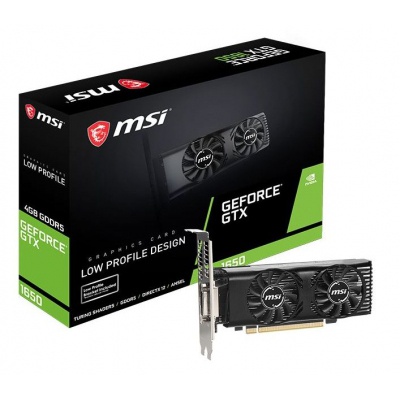 Видеокарта MSI GeForce GTX1650 4096Mb LP (GTX 1650 4GT LP)