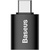 Перехідник OTG USB 3.1 AF to USB-C black Baseus (ZJJQ000001)